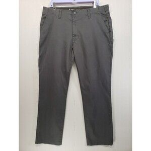 Lee Extreme Motion MVP Slim Straight Pants 38x30 Gray Chino Work Trousers